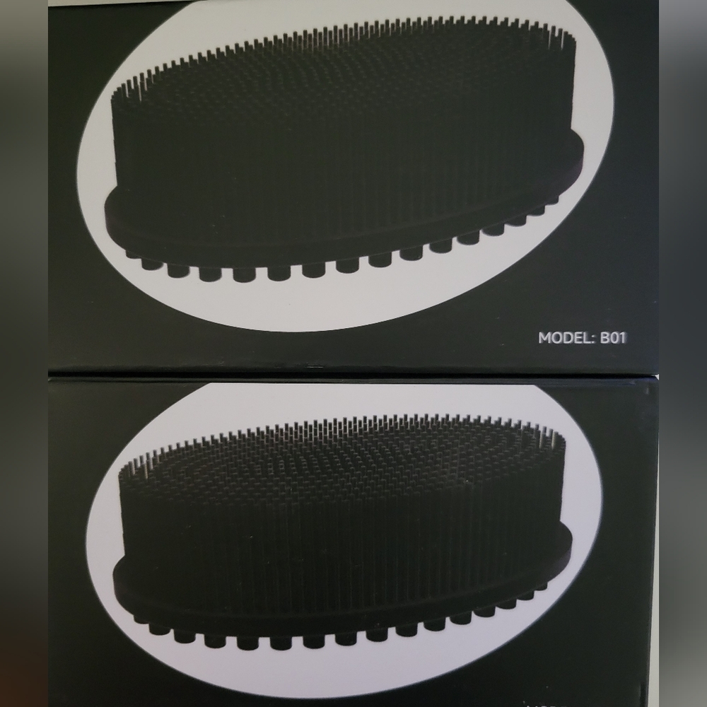 Metene 2 Pc Silicone Body Scrubber Douvle Sided Design.